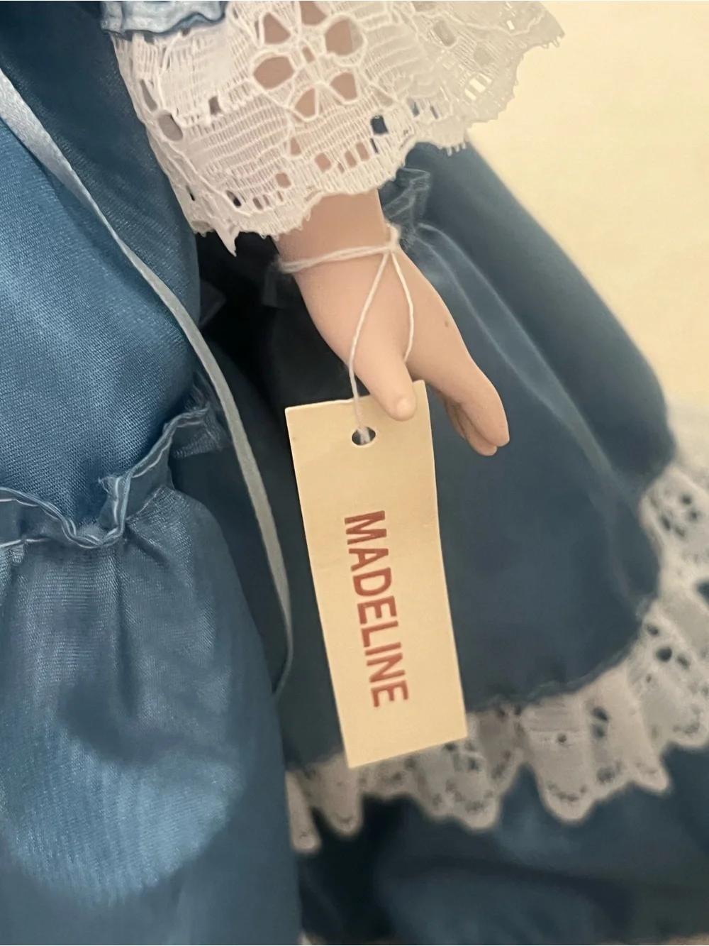 Vintage Collectible Porcelain Doll Madeline Dynasty Doll Collection Tag Attached